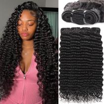 Pacotes de cabelo NBRUW HAIR Deep Wave 30 35 40 45 cm 12A 4 pacotes