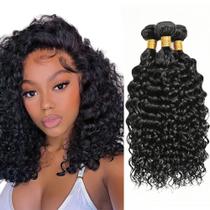 Pacotes de cabelo NiegMeag Kinky Curly 30 35 40cm 8A Peruvian
