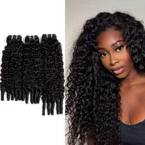 Pacotes de Cabelo PXCPXC Burmese Curly 14-28 Polegadas, 3 Peças