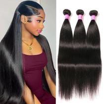 Pacotes de cabelo QinMei 12A Brazilian Straight 50 55 60 cm 100% virgem