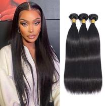Pacotes de cabelo Queenset Brazilian Virgin Straight 40cm x3 Pacotes de cabelo Queenset Brazilian Virgin Straight 40cm x3