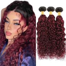 Pacotes de cabelo Raivide Water Wave Burgundy 56 61 66 cm Peruvian Pacotes de cabelo Raivide Water Wave Burgundy 56 61 66 cm Peruvian