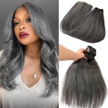 Pacotes de cabelo Smartinnov Salt and Pepper Brazilian Remy 26"