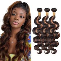 Pacotes de cabelo Vinmdonm Highlight Body Wave P1B/30 35-45cm 3 pacotes
