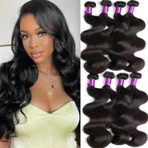 Pacotes de cabelo WOTOTA 10A Body Wave 100% Brazilian Virgin 4x 35-50cm