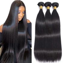 Pacotes de cabelo WOWQUEEN 10A Brazilian Straight 45-55cm 3 pacotes