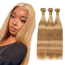 Pacotes de cabelo YOUNGHANN Honey Blonde Straight 27 25-30cm