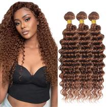 Pacotes de cabelo ZevPiul Red Deep Wave Brazilian Virgin Remy Hair