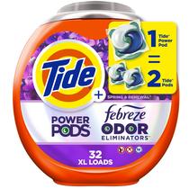 Pacotes de detergente para roupa Tide Power Pods 32 unidades