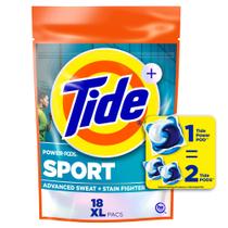 Pacotes de detergente para roupa Tide Power Pods com Febreze Sport 18 quilates Pacotes de detergente para roupa Tide Power Pods com Febreze Sport 18 quilates