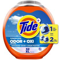 Pacotes de detergente para roupa Tide Ultra OXI Power PODS 32 unidades