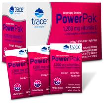 Pacotes de eletrólito em pó Trace Minerals Power Pak, pacote com 30