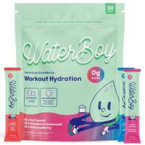 Pacotes de eletrólito em pó Waterboy Workout Hydration Pacotes de eletrólito em pó Waterboy Workout Hydration