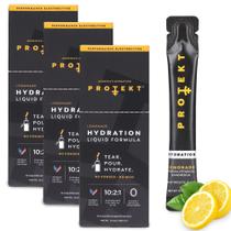 Pacotes de eletrólitos de hidratação PROTEKT Lemonade, pacote com 30 Pacotes de eletrólitos de hidratação PROTEKT Lemonade, pacote com 30