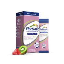 Pacotes de eletrólitos em pó Electrolit Strawberry Kiwi, pacote com 8