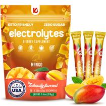 Pacotes de eletrólitos em pó Keppi Mango Flavor, pacote com 30