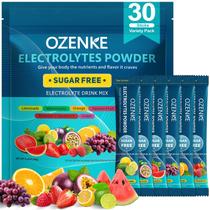 Pacotes de eletrólitos em pó OZENKE 30 Sticks Hydration 6 Flavors