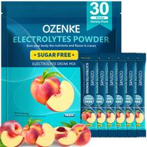 Pacotes de eletrólitos em pó OZENKE 30 Sticks Peach Flavor