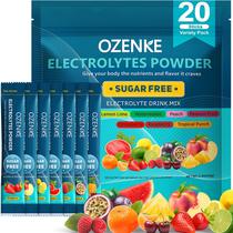 Pacotes de eletrólitos em pó OZENKE Hydration 20 Sticks Pacotes de eletrólitos em pó OZENKE Hydration 20 Sticks