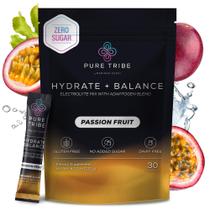 Pacotes de eletrólitos em pó PURE TRIBE Hydrate+Balance 30 Serv