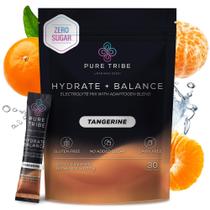 Pacotes de eletrólitos em pó PURE TRIBE Hydrate+Balance Tangerine
