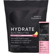 Pacotes de eletrólitos em pó Sports Research Hydrate 16x20ml