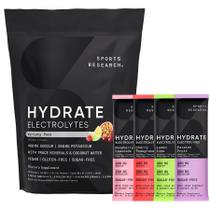 Pacotes de eletrólitos em pó Sports Research Hydrate 16x20ml