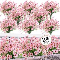 Pacotes de flores artificiais ColoPlay Peach 24 para ambientes internos e externos Pacotes de flores artificiais ColoPlay Peach 24 para ambientes internos e externos