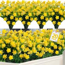 Pacotes de flores artificiais TURNMEON 20 para decoração de exteriores Pacotes de flores artificiais TURNMEON 20 para decoração de exteriores