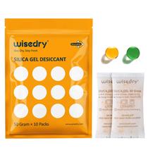 Pacotes de gel de sílica wisedry 50g 10 pacotes Reativados por micro-ondas