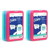 Pacotes de gelo Fit + Fresh Cool Coolers reutilizáveis XL 8PK multicoloridos