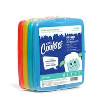 Pacotes de gelo Fit & Fresh Cool Coolers Slim, pacote com 4 unidades, reutilizáveis Pacotes de gelo Fit & Fresh Cool Coolers Slim, pacote com 4 unidades, reutilizáveis