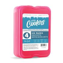Pacotes de gelo Fit & Fresh Cool Coolers XL Slim, pacote com 4 unidades, rosa Pacotes de gelo Fit & Fresh Cool Coolers XL Slim, pacote com 4 unidades, rosa