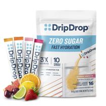 Pacotes de hidratação DripDrop Sugar Free Zero Citrus 16 Sticks