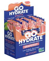 Pacotes de hidratação em pó GoHydrate Low Sodium Grapefruit