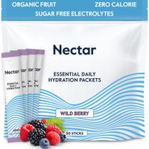 Pacotes de hidratação Nectar Electrolytes Powder Berry, pacote com 30