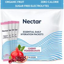 Pacotes de hidratação Nectar Electrolytes Powder Cherry Pom, pacote com 30