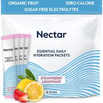 Pacotes de hidratação Nectar Electrolytes Powder Strawb. Limão