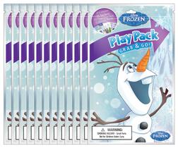 Pacotes de jogo Bendon Frozen Olaf com 4 lápis de cor e adesivos x12 Pacotes de jogo Bendon Frozen Olaf com 4 lápis de cor e adesivos x12
