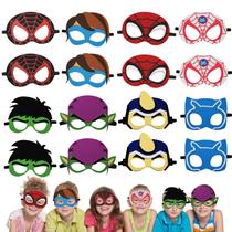 Pacotes de máscaras de super-heróis Party Favors, 16 pacotes para vestir crianças