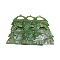 Pacotes De Presente De Natal Em Forma De Árvore Transparentes Com Zíper Sacolas Reutilizáveis Para