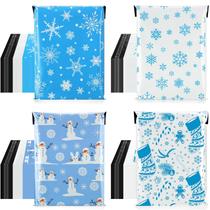 Pacotes de Presentes de Natal em Poliéster - 200 Unidades Grandes (25x33cm) - Azul Gelo Pacotes de Presentes de Natal em Poliéster - 200 Unidades Grandes (25x33cm) - Azul Gelo