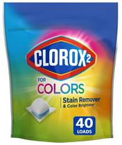 Pacotes de removedor de manchas e clareador de cores CLOROX 2 (40 unidades)