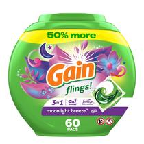 Pacotes de sabão em detergente para a roupa Ganhe aventuras! Moonlight Breeze 60 ct