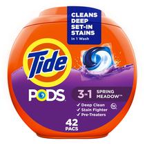 Pacotes de sabão em pó Tide PODS, 42 unidades, Spring Meadow