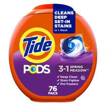 Pacotes de sabonete líquido de detergente para a roupa Tide PODS, 76 unidades Pacotes de sabonete líquido de detergente para a roupa Tide PODS, 76 unidades