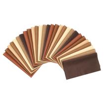 Pacotes de tecido: algodão PATIKIL, 20 x 20 cm, 28 peças, costura marrom, faça você mesmo