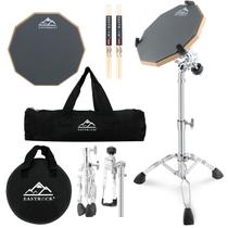 Pacotes Drum Pad Stand EASTROCK Practice de 30 cm com baquetas