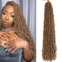 Pacotes Faux Locs Crochet Braids Hair Aayubb Blonde 26 polegadas