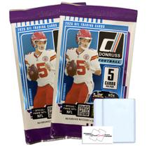 Pacotes Gravity Donruss Football 2025 com 10 Cards + Extras